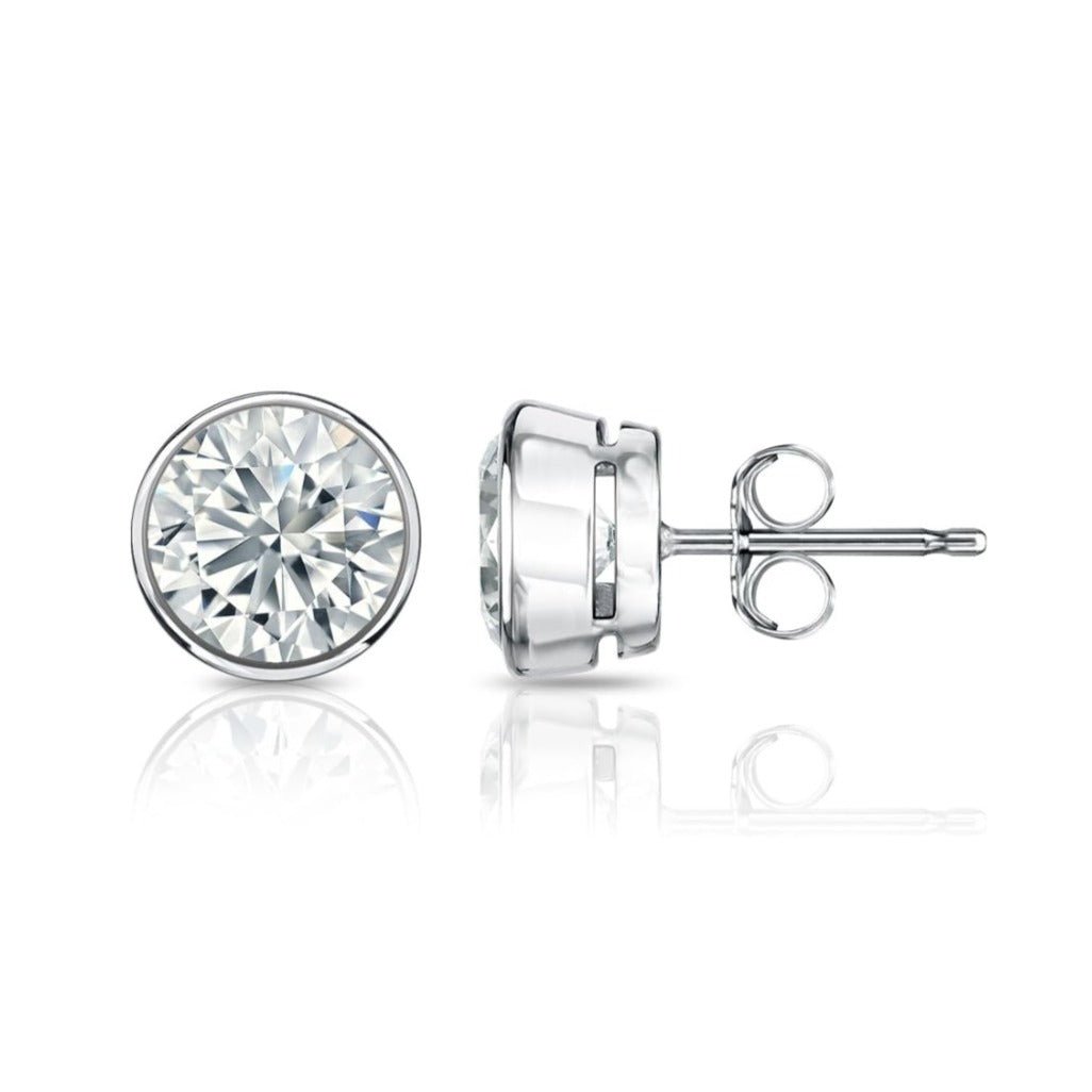 Abisko Round Bezel Earrings - Earrings | Moarén