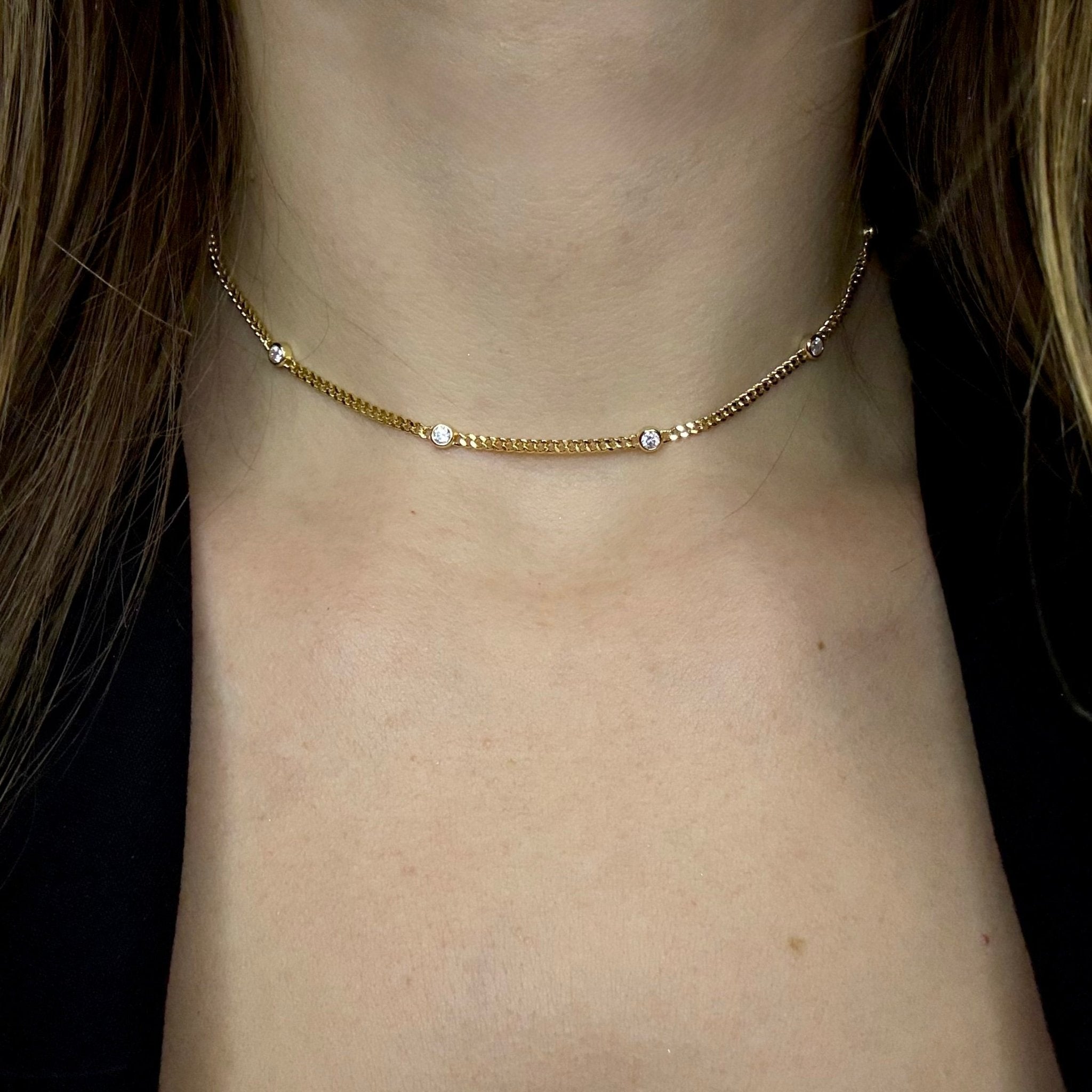 Alagna Stones Chain Necklace - Necklace | Moarén