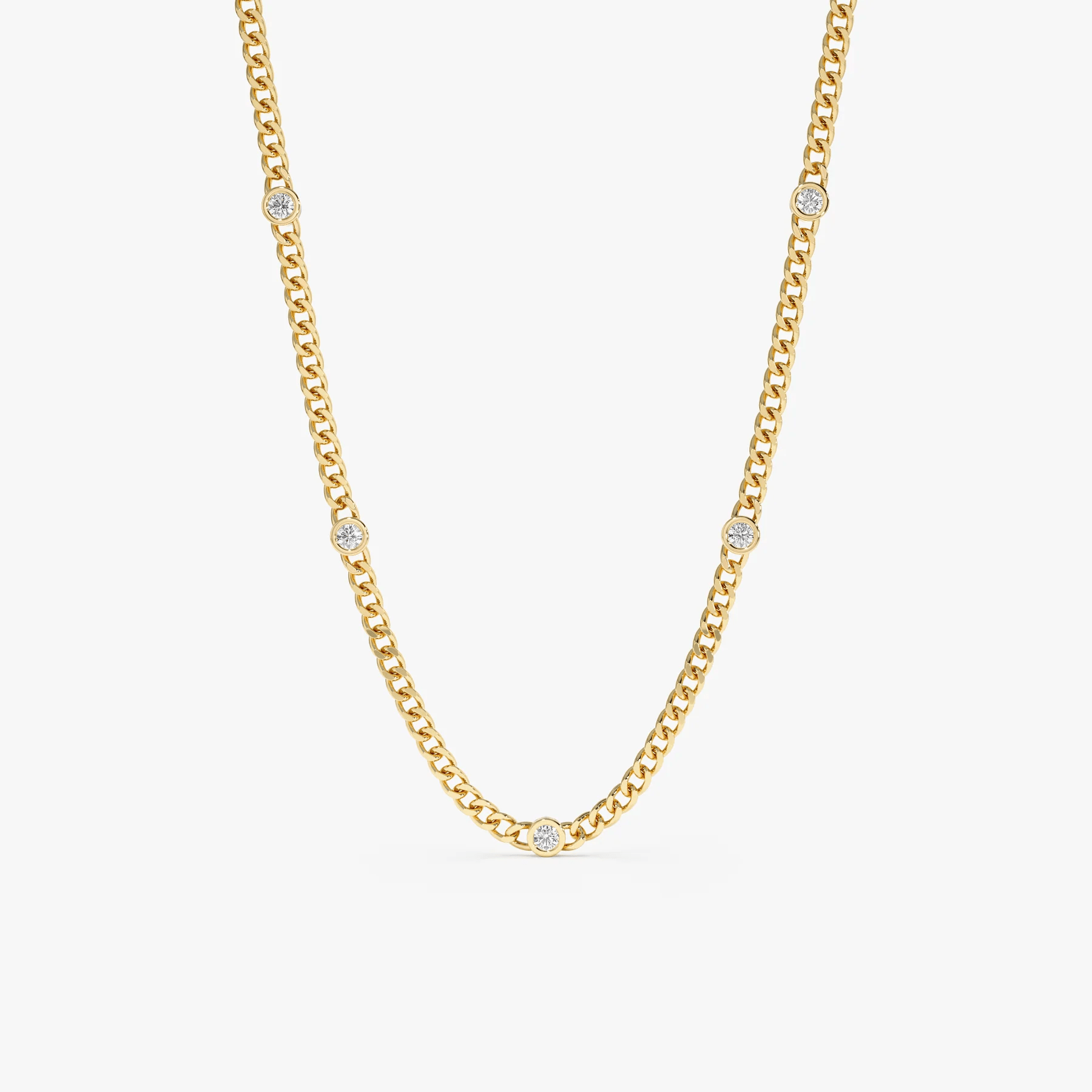 Alagna Stones Chain Necklace - Necklace | Moarén
