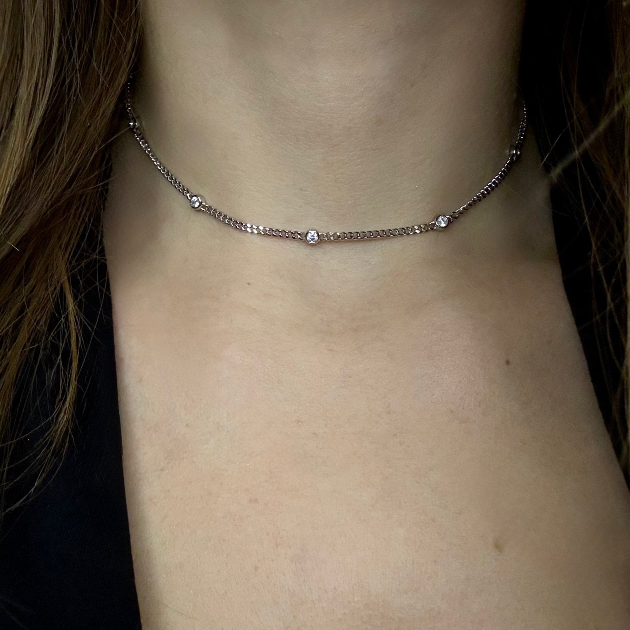 Alagna Stones Chain Necklace - Necklace | Moarén