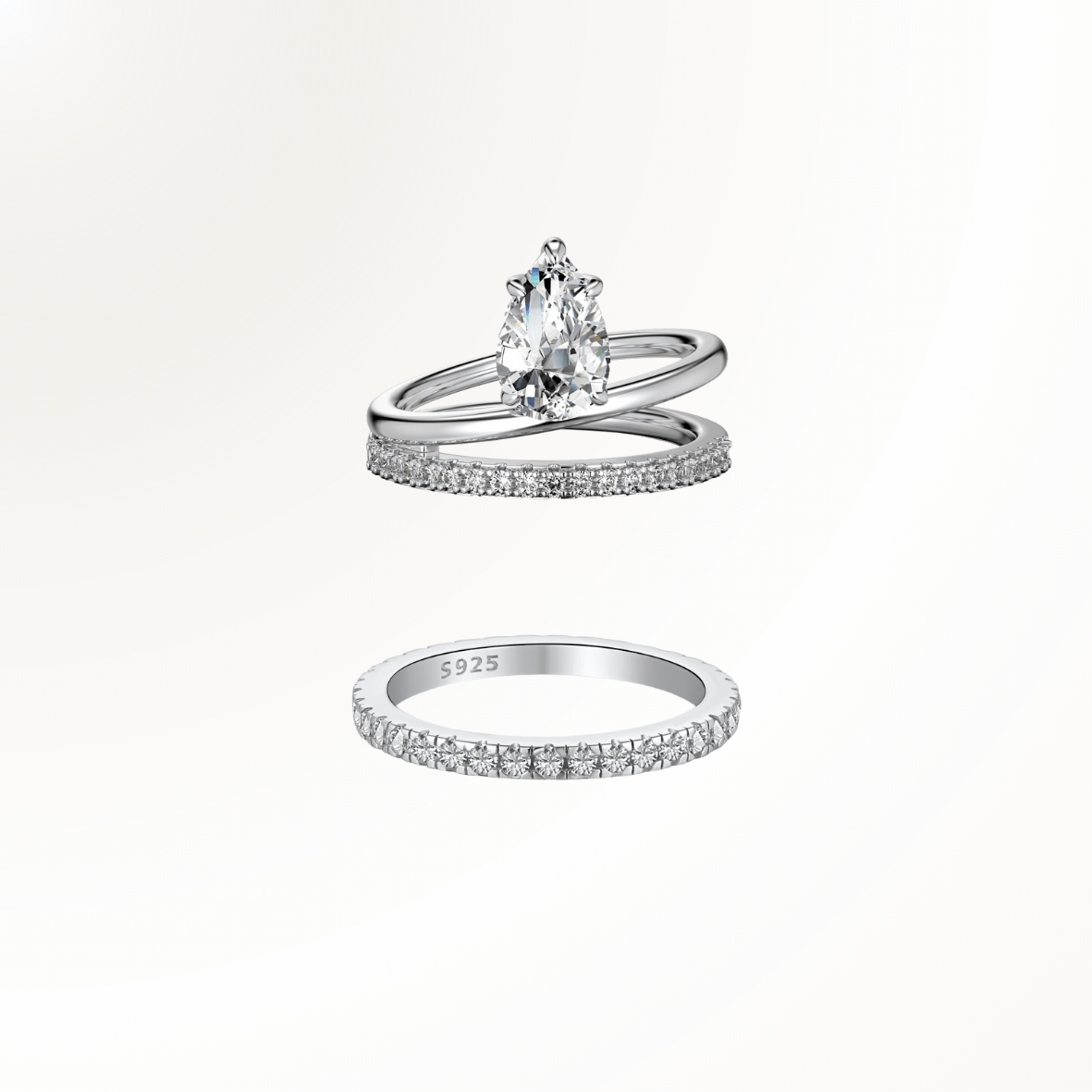 Azur and Santorini Ring Set - | Moarén