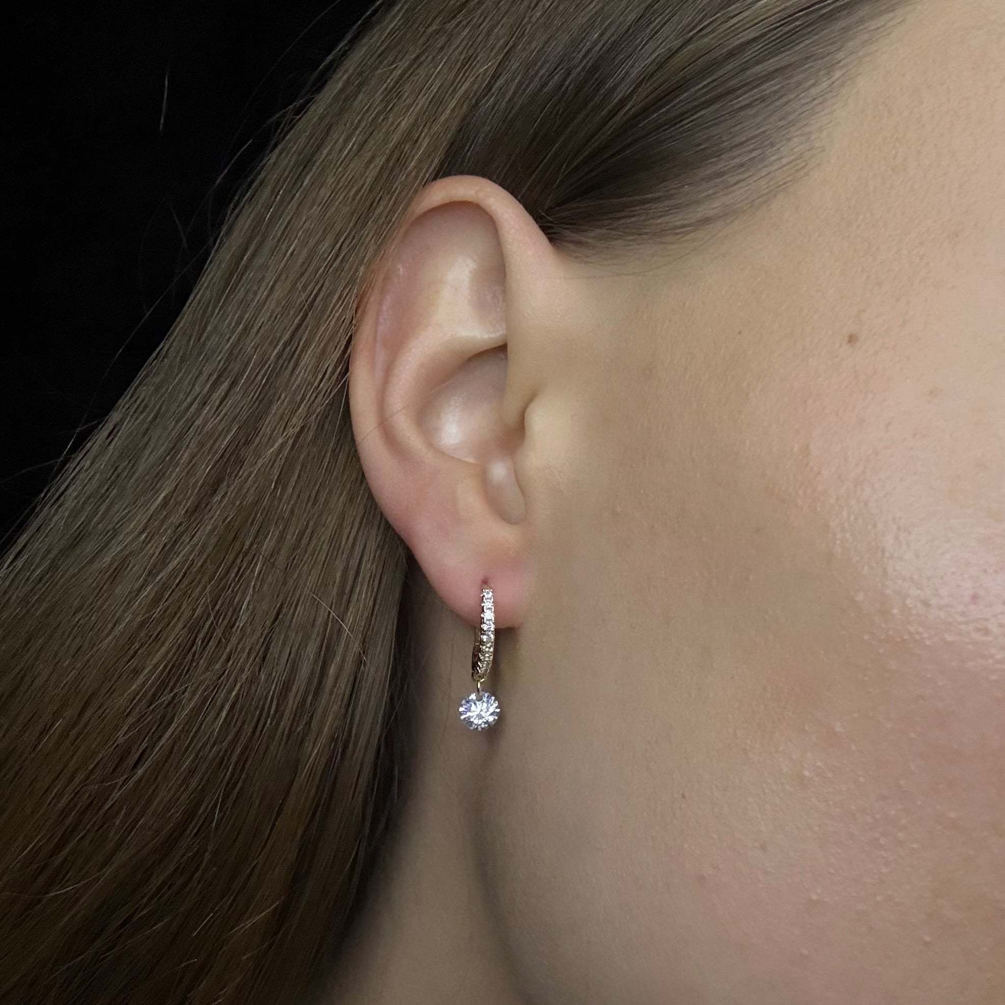 Megève Hoops Drop Earrings - Earrings | Moarén