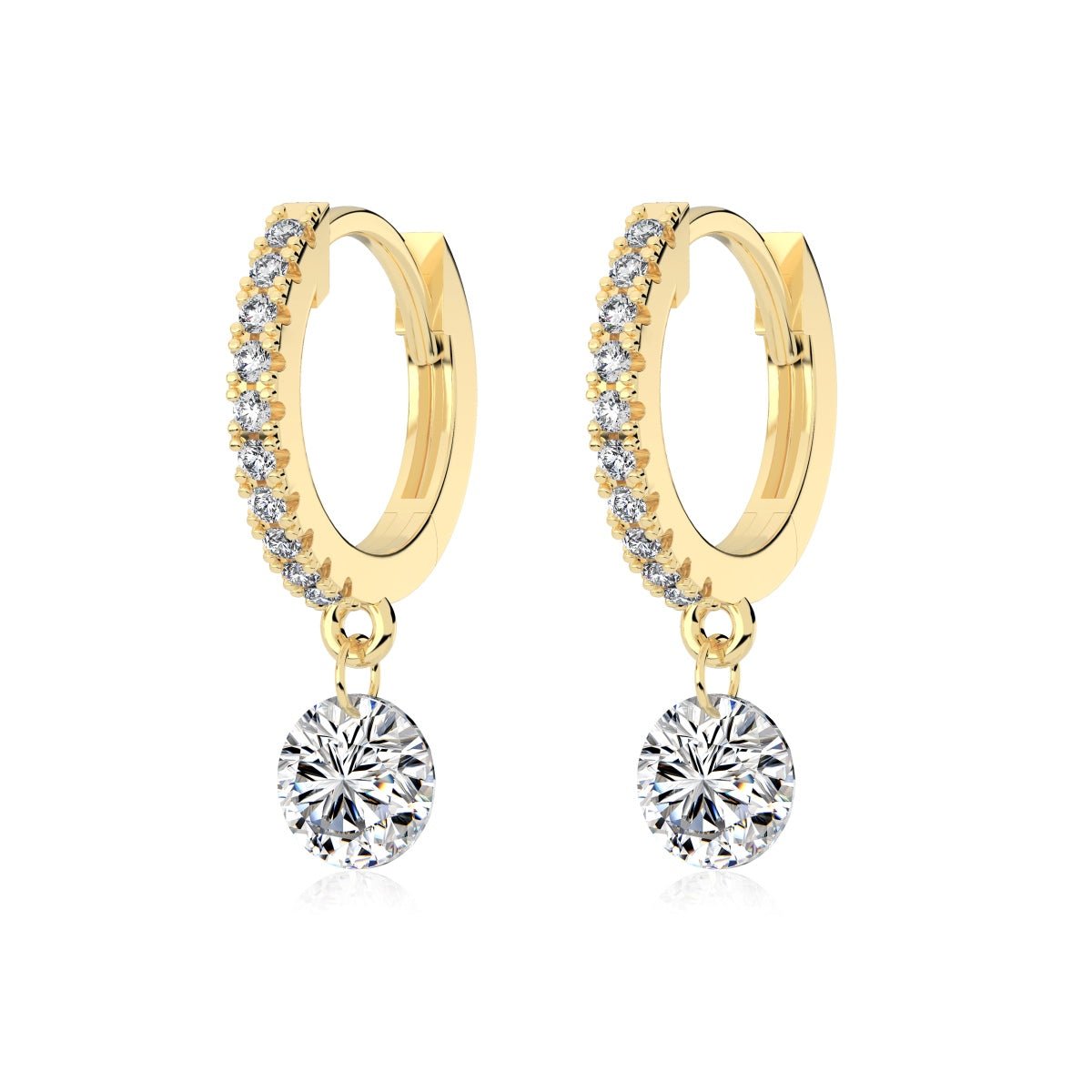 Megève Hoops Drop Earrings - Earrings | Moarén