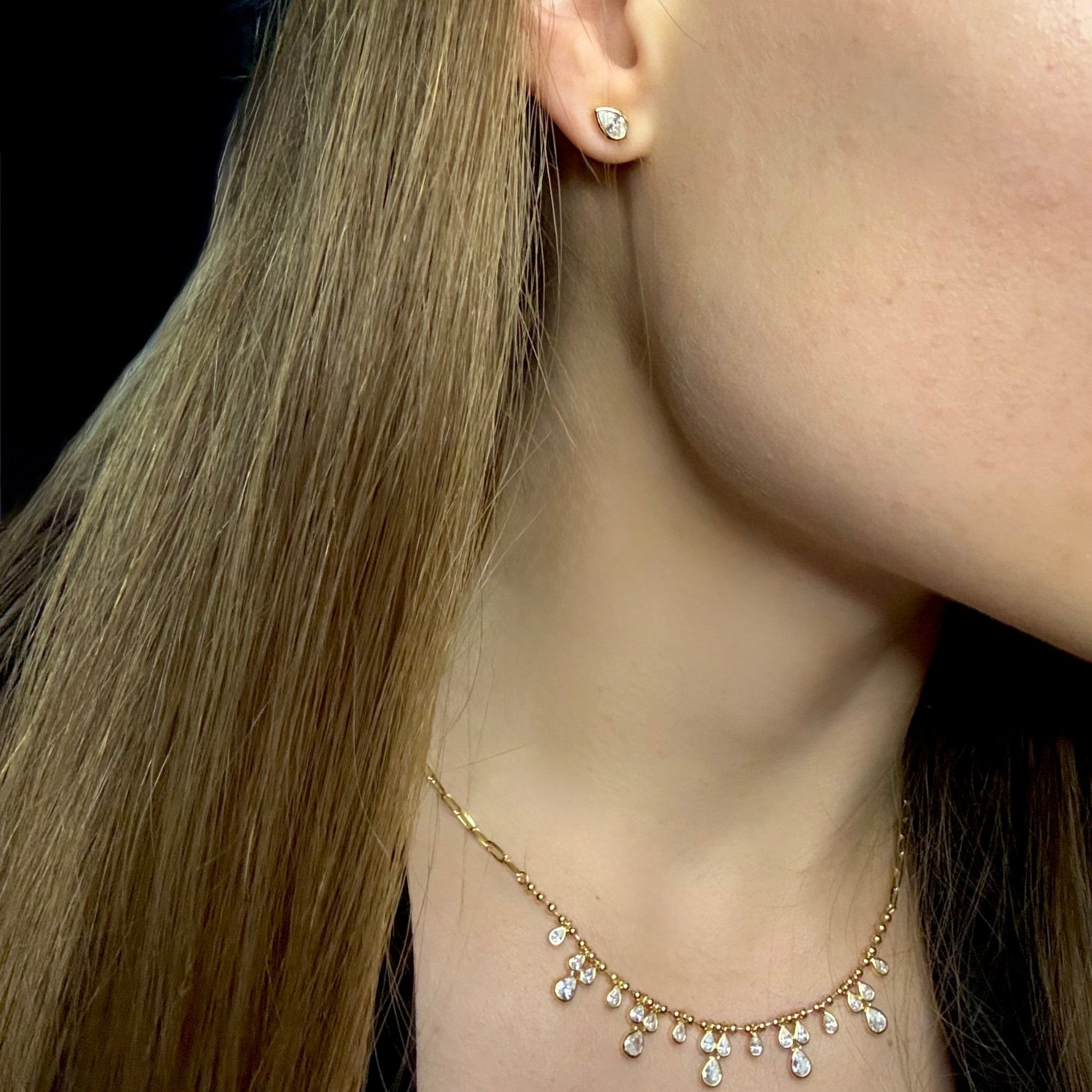 Sauris Pear Droplet Necklace - Necklace | Moarén