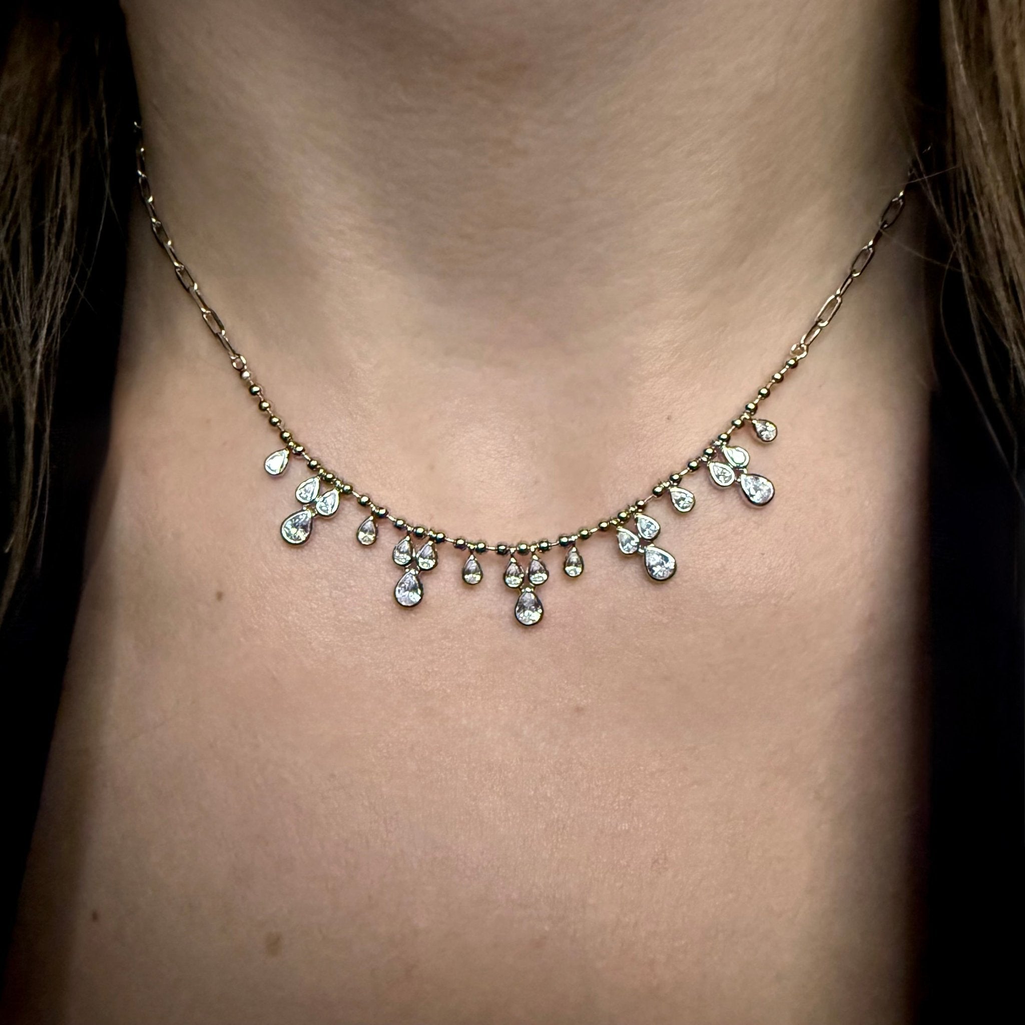 Sauris Pear Droplet Necklace - Necklace | Moarén