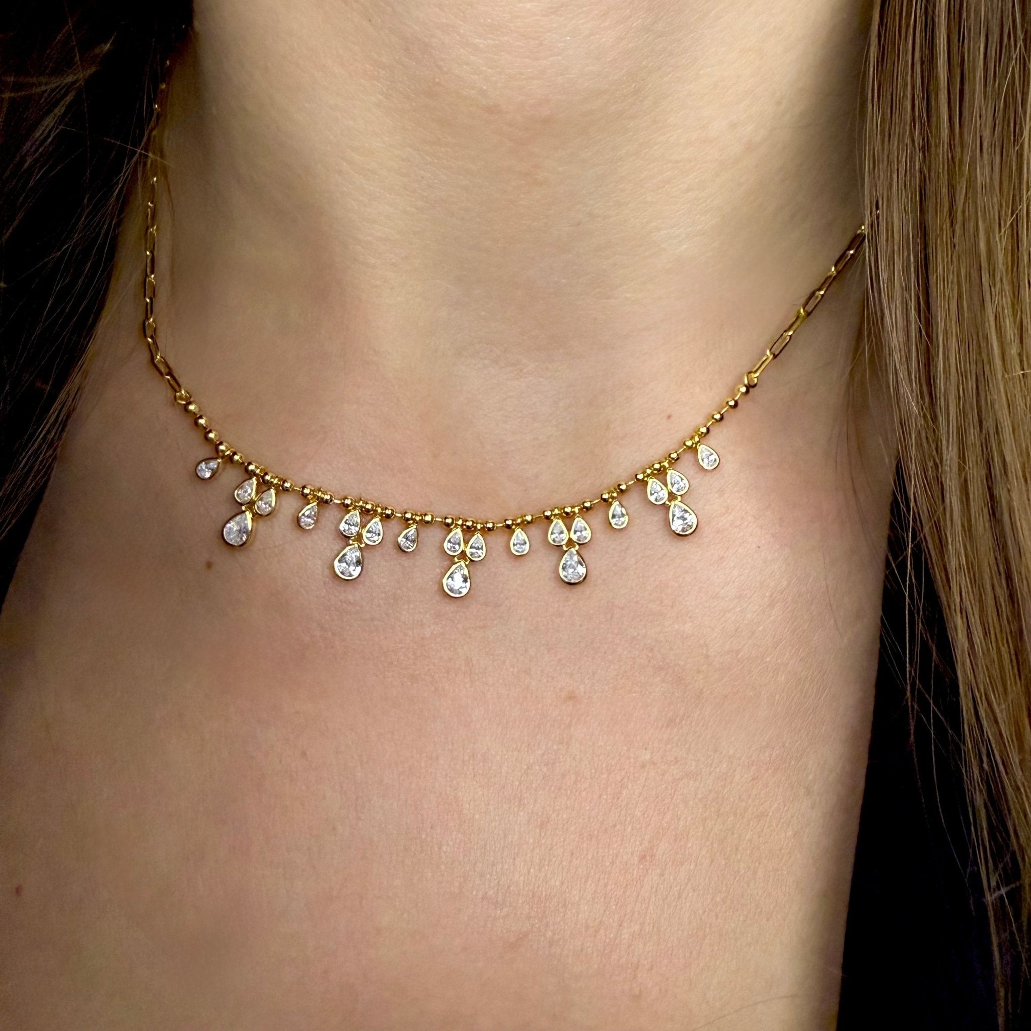 Sauris Pear Droplet Necklace - Necklace | Moarén