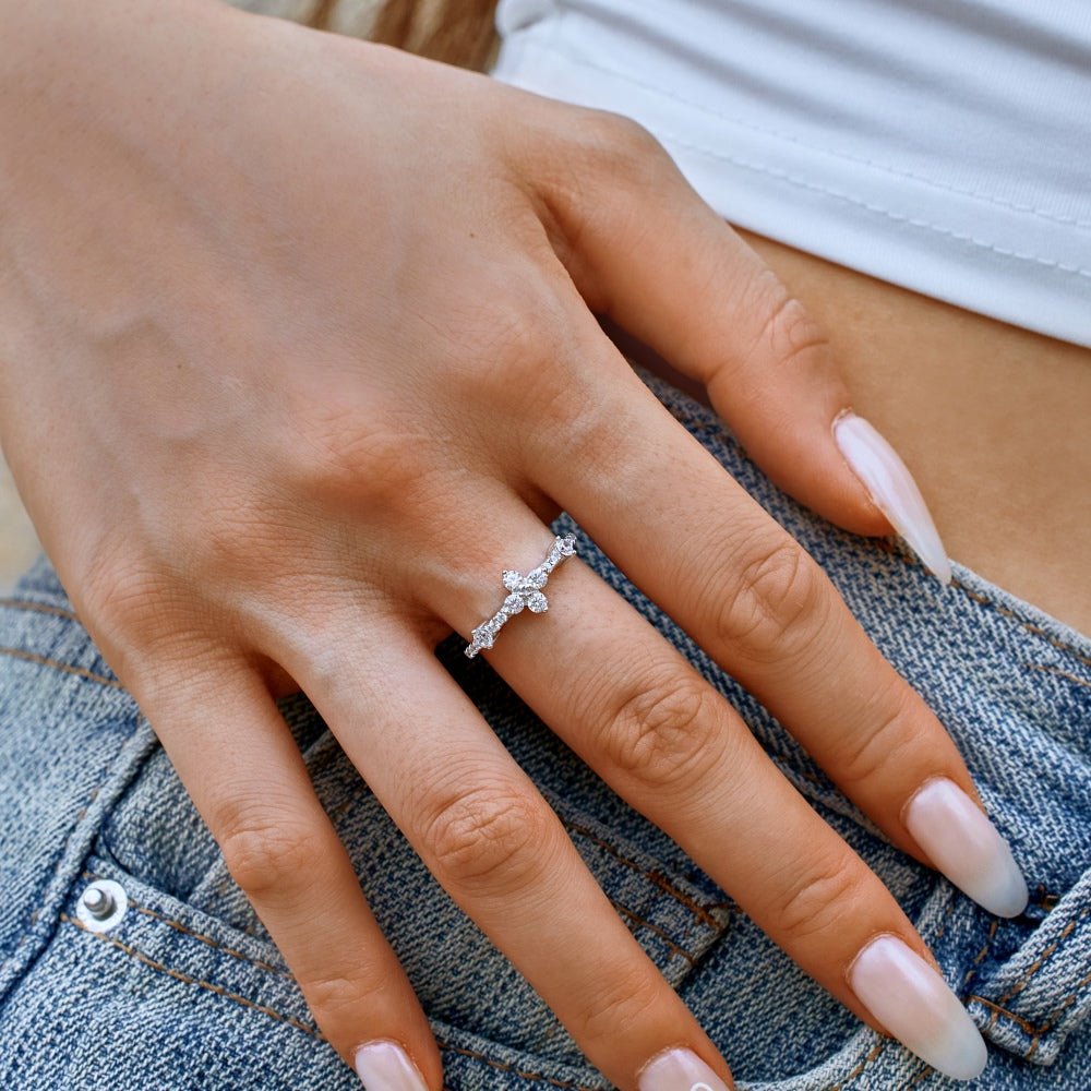 Seychelles Half - Pavé Band - Rings | Moarén