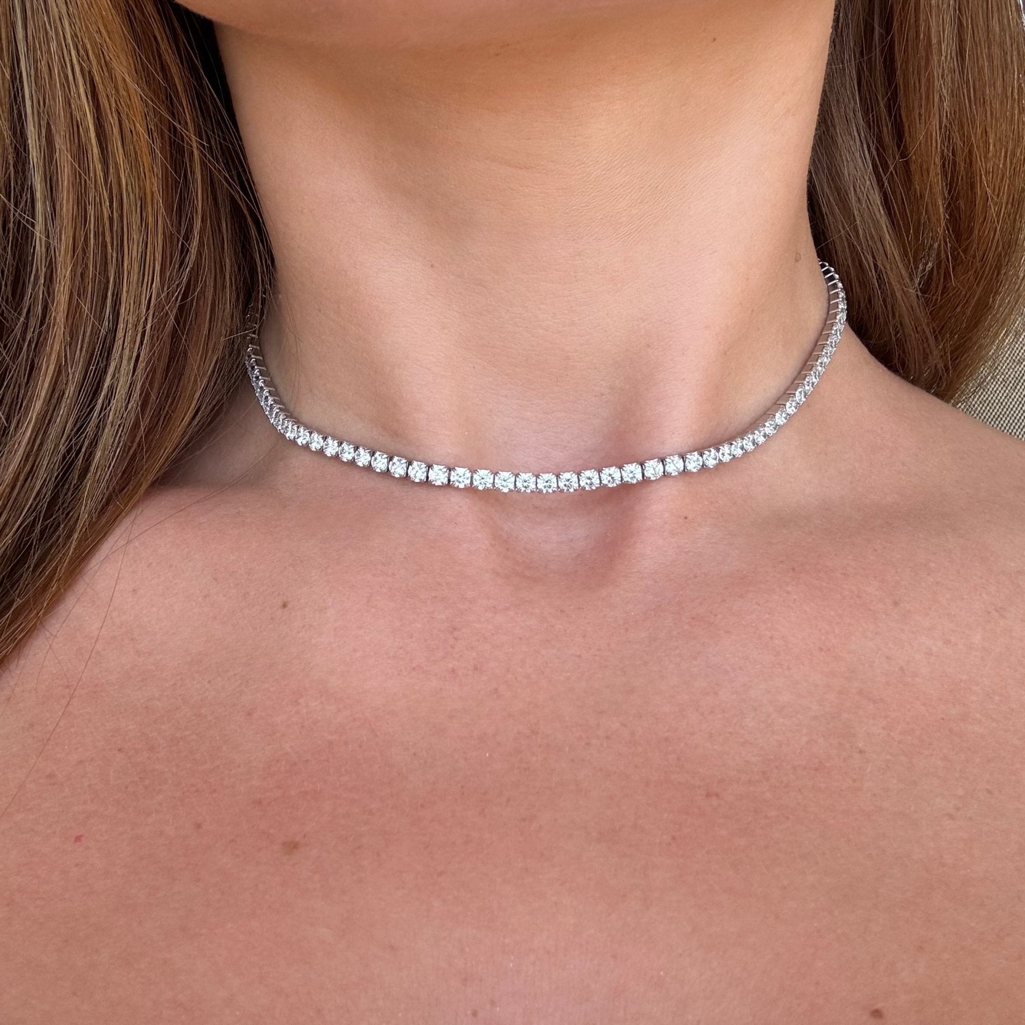 St. Tropez Tennis Necklace - Necklace | Moarén