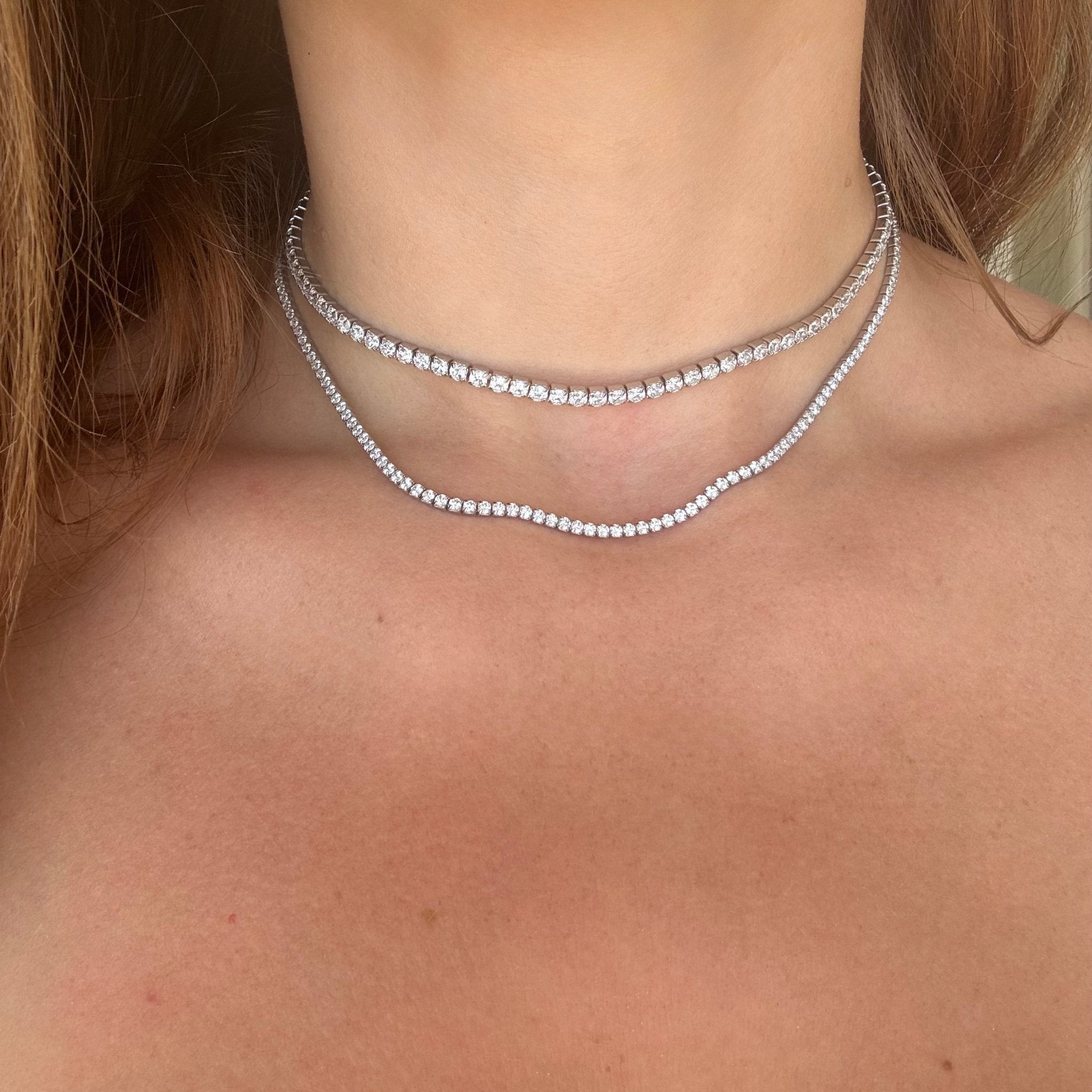 St. Tropez Tennis Necklace - Necklace | Moarén