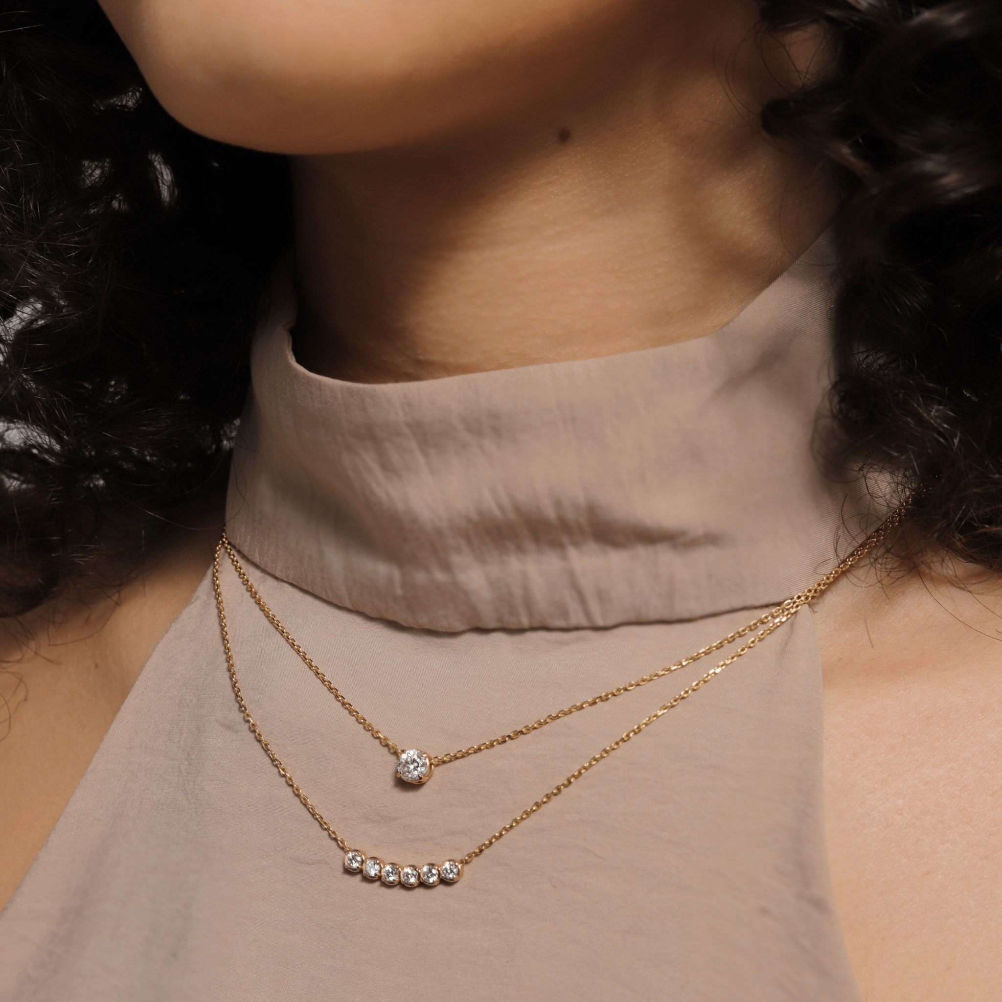 Talia Diamond Necklace - Necklace | Moarén