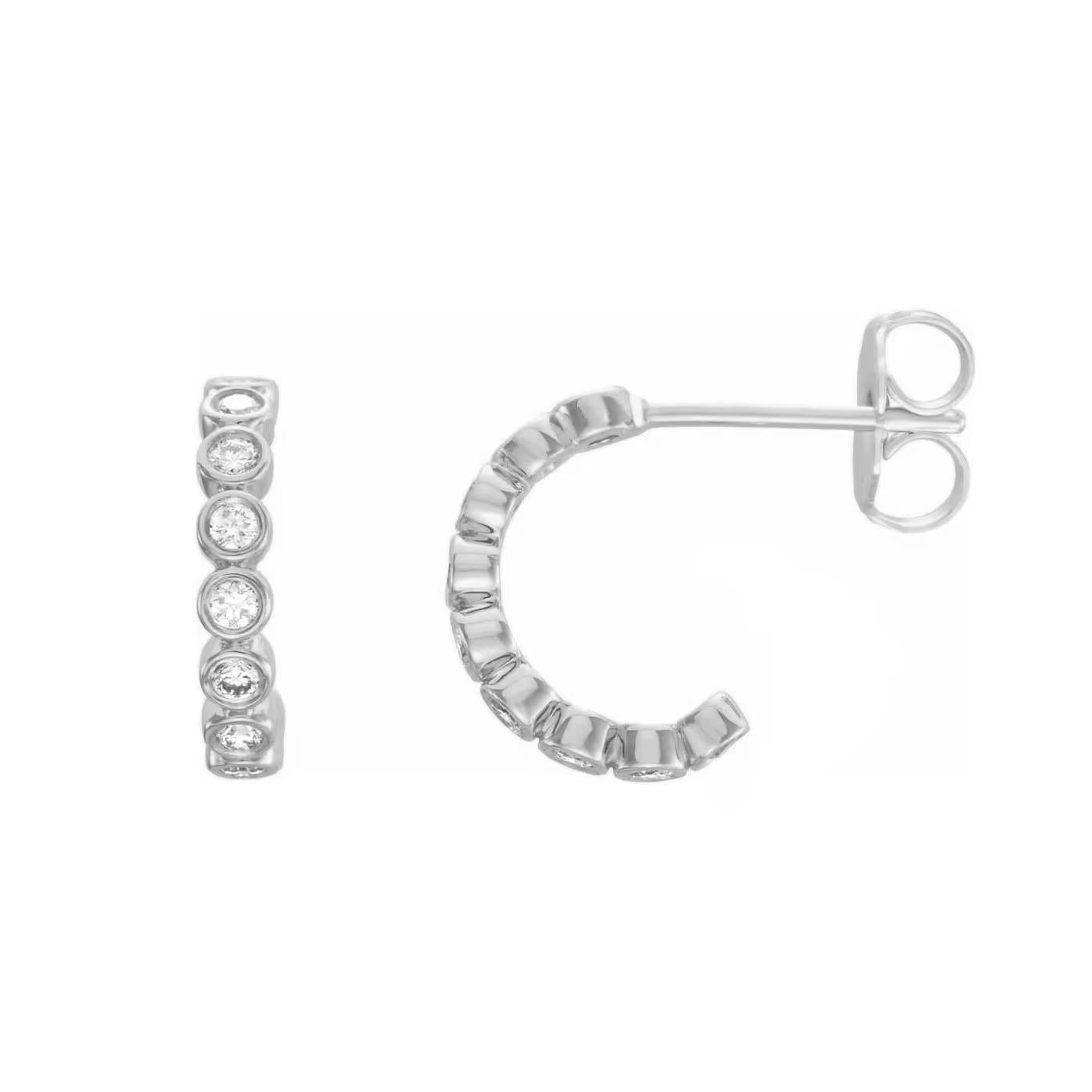 Alta Bezel Hoops - Earrings | Moarén