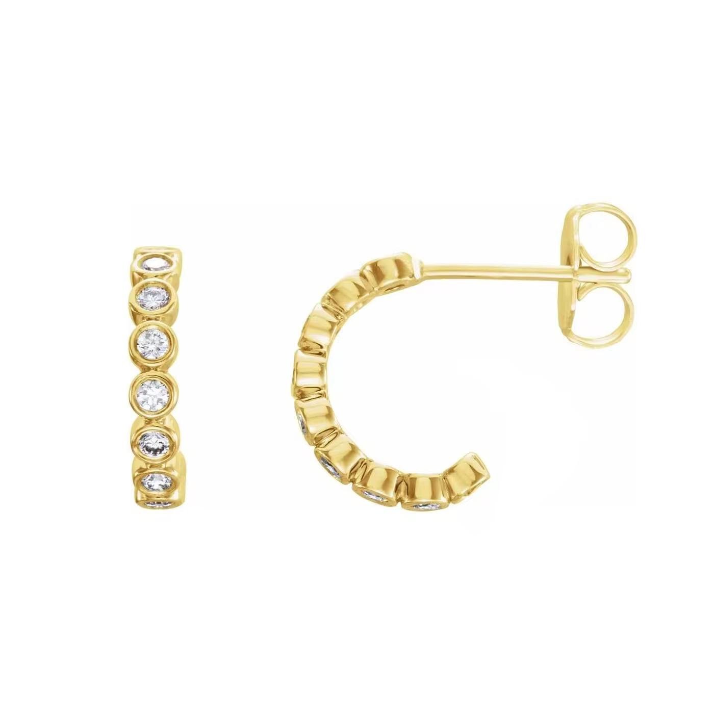 Alta Bezel Hoops - Earrings | Moarén