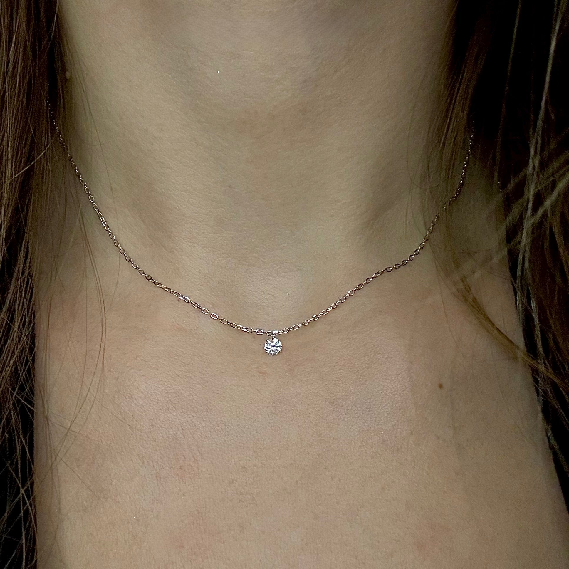 Arosa Solitaire Necklace - Necklace | Moarén