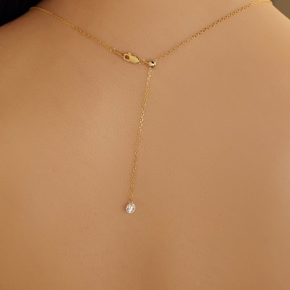 Arosa Solitaire Necklace - Necklace | Moarén