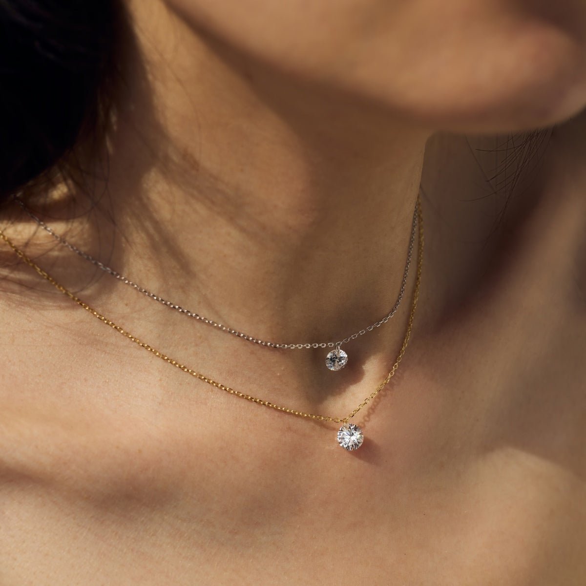 Arosa Solitaire Necklace - Necklace | Moarén