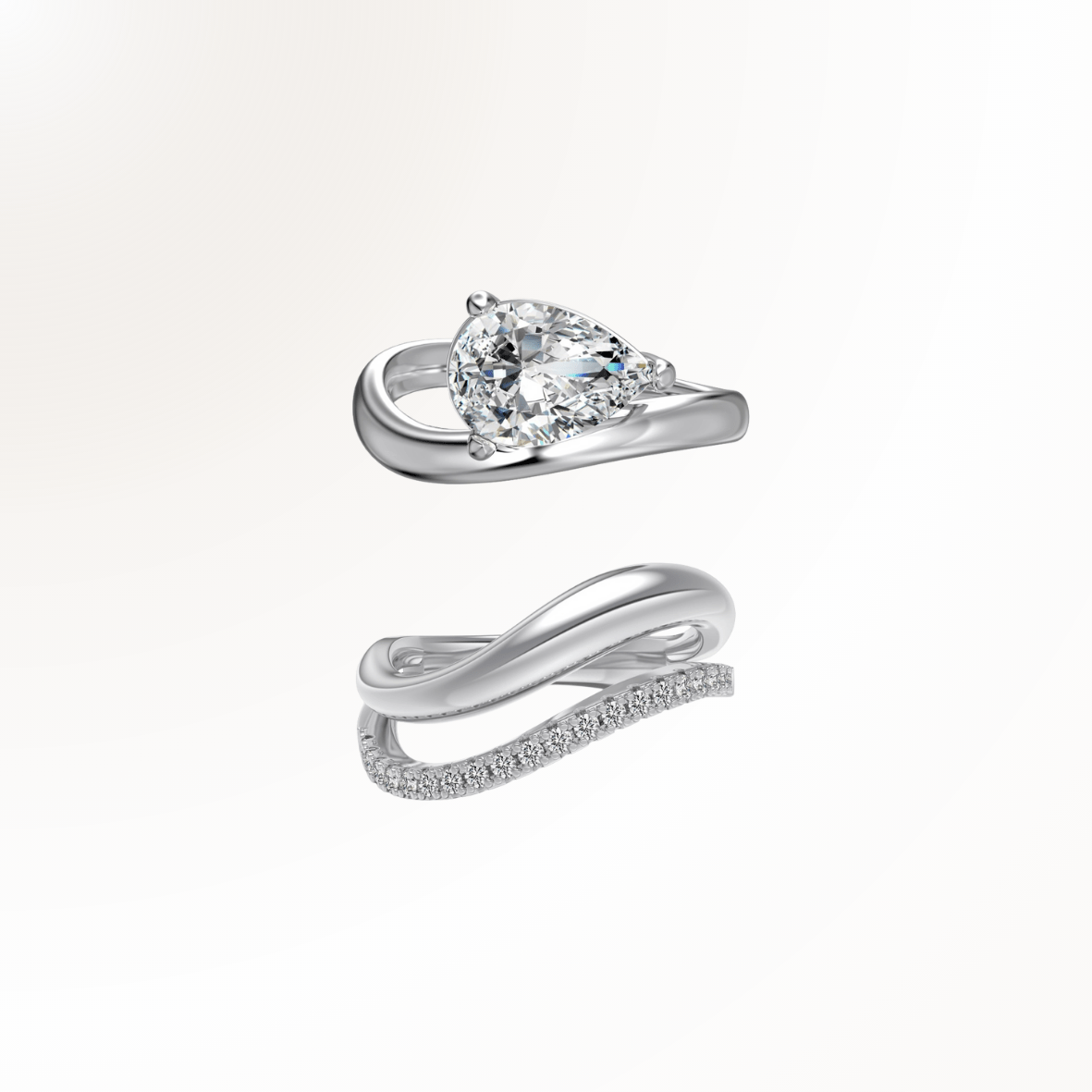 Biarritz and Moorea Ring Set - | Moarén