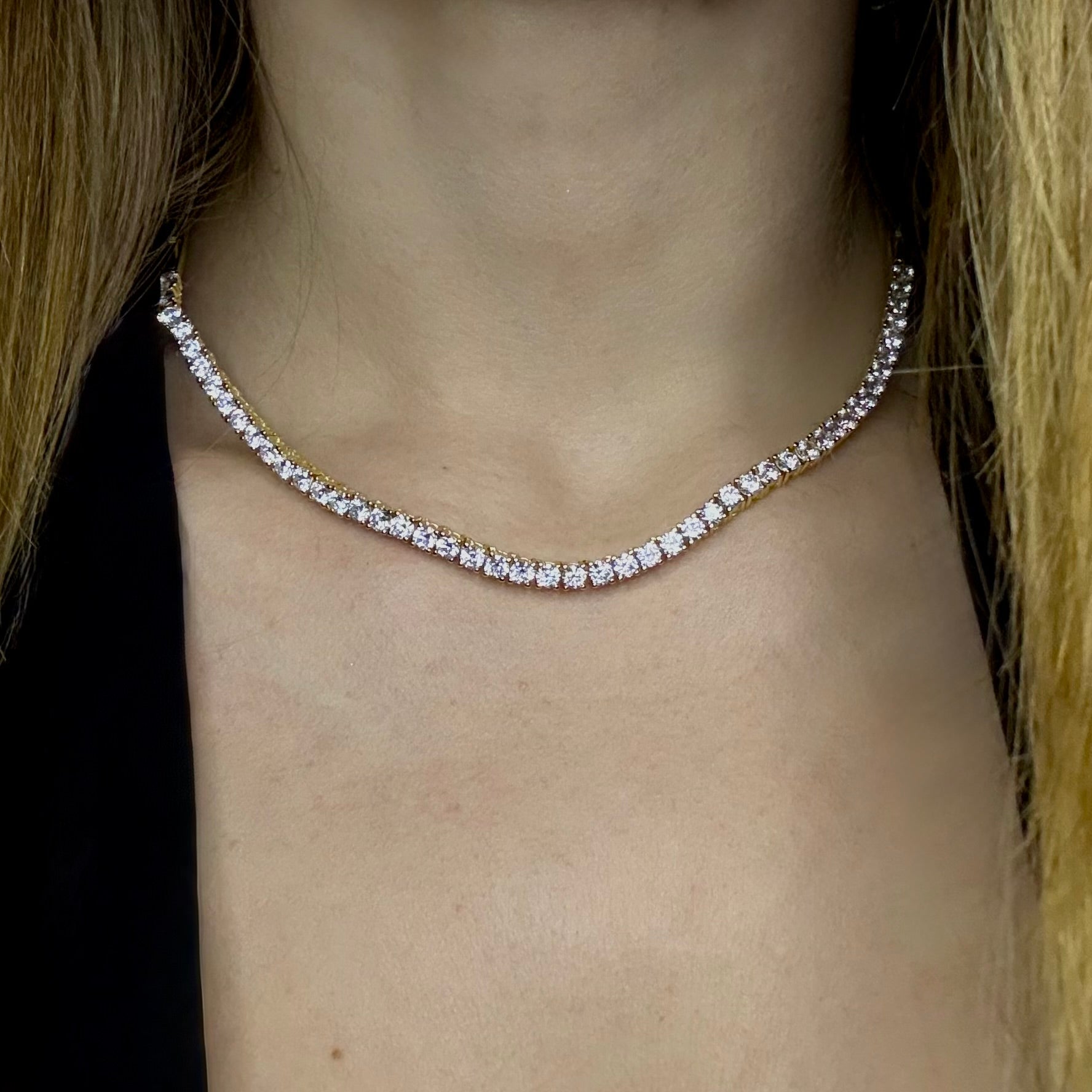 Chamonix Tennis Collar Necklace - Necklace | Moarén