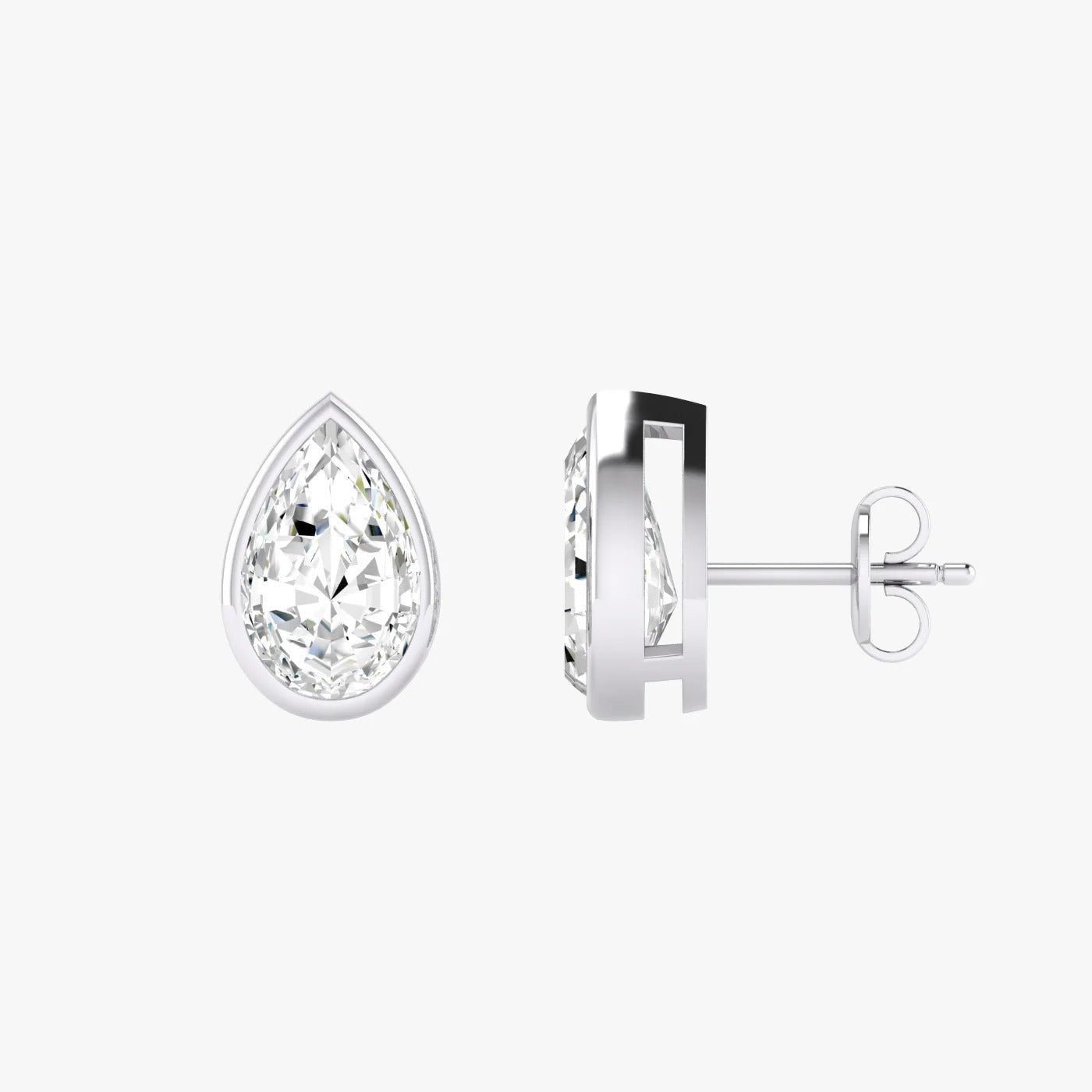 Lefay Pear Bezel Earrings - Earrings | Moarén