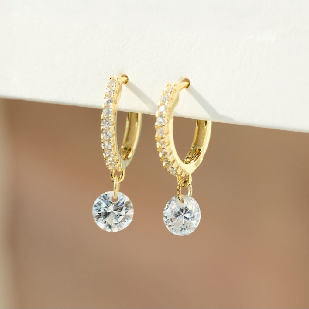 Megève Hoops Drop Earrings - Earrings | Moarén