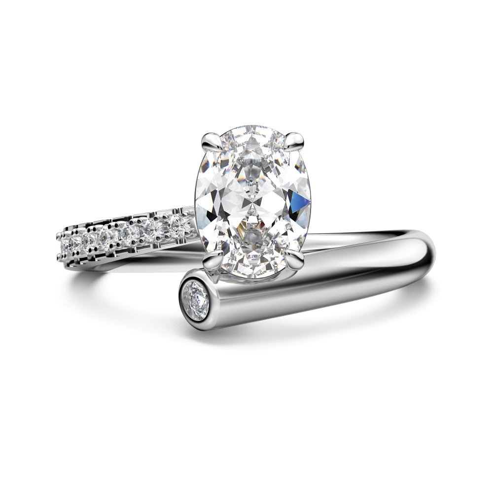Nisida Oval Cut Pavé Wrap Ring - Rings | Moarén