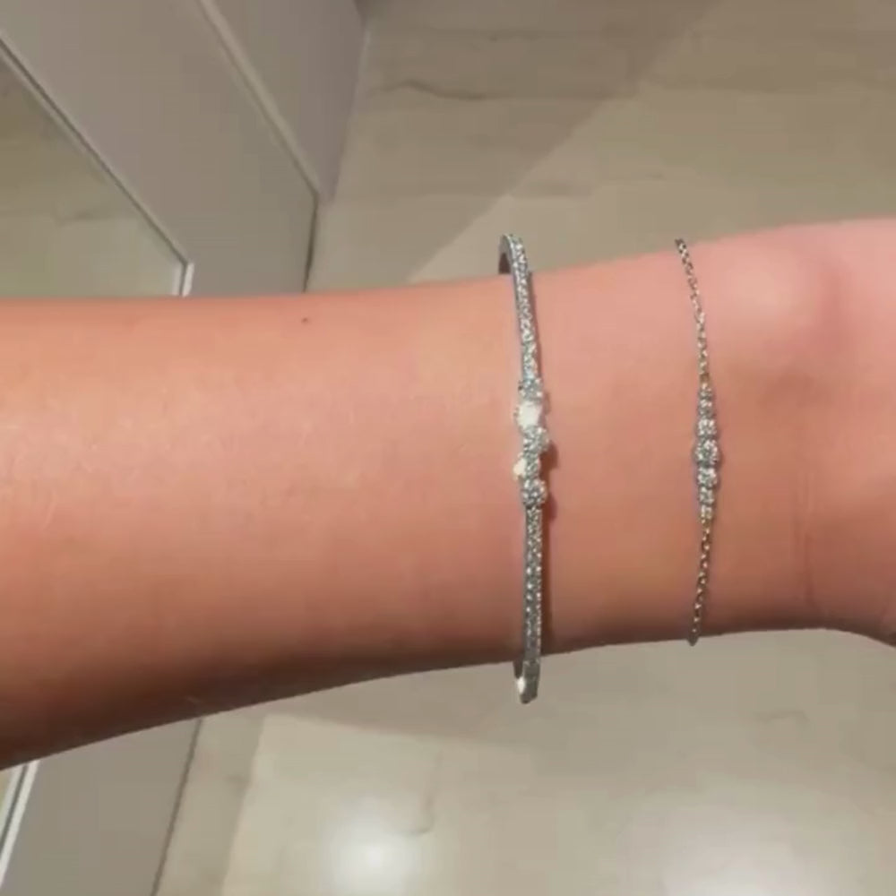 Steffie Diamond Bangle - Bracelets | Moarén
