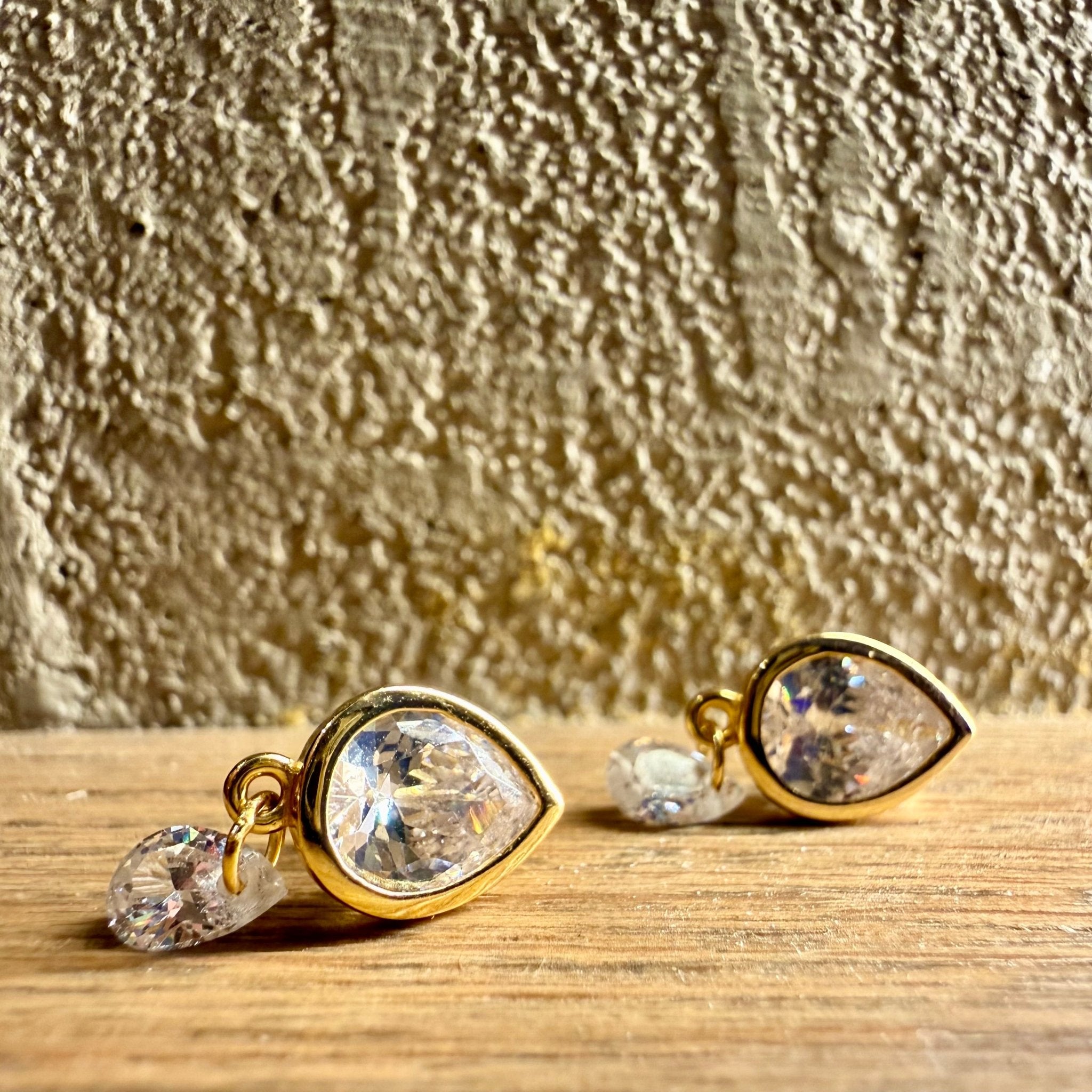 Sauris Double Pear Studs - Earrings | Moarén