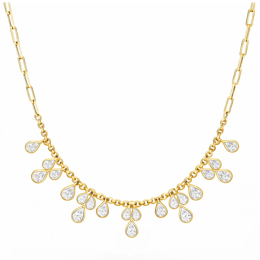 Sauris Pear Droplet Necklace - Necklace | Moarén