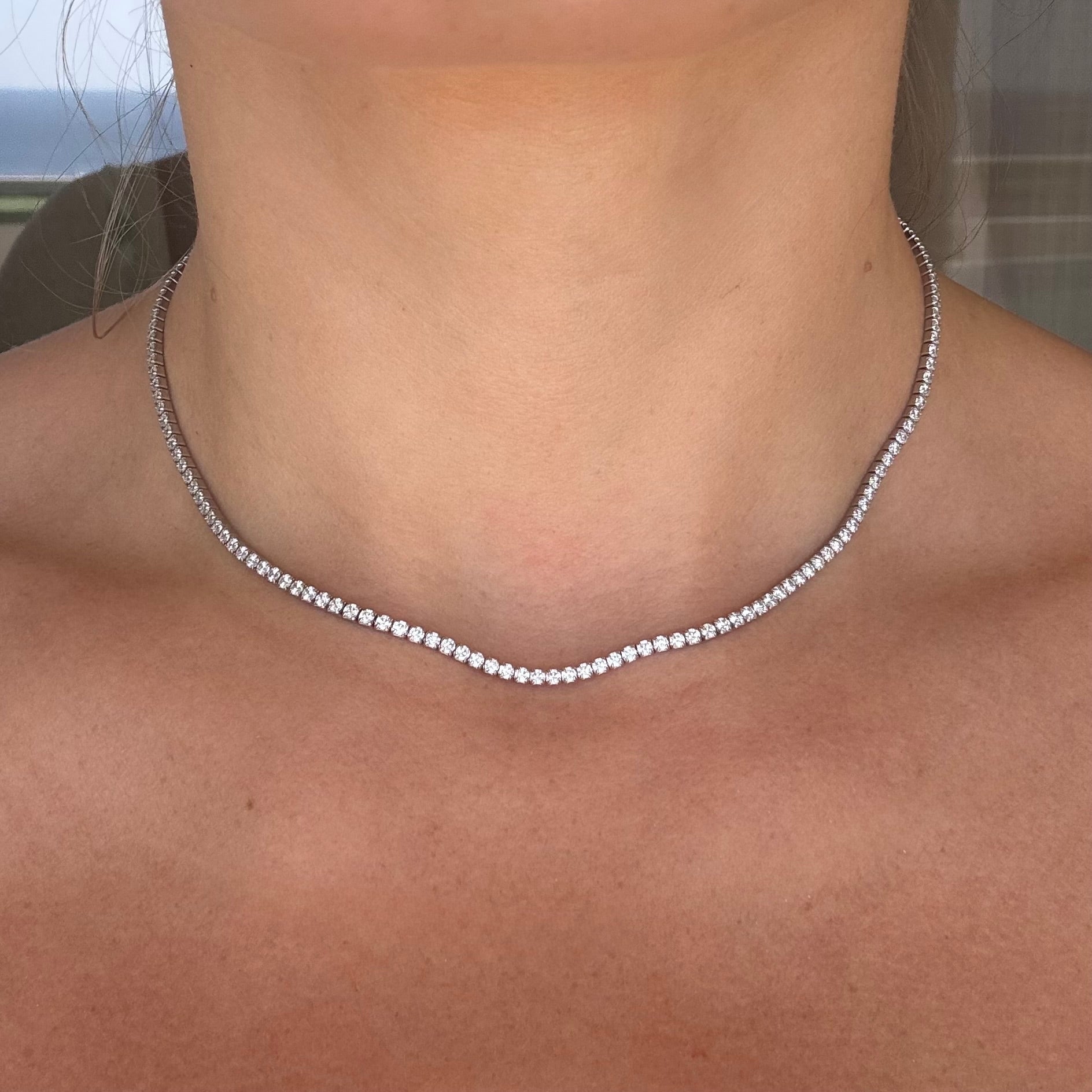 St. Tropez Tennis Necklace - Necklace | Moarén