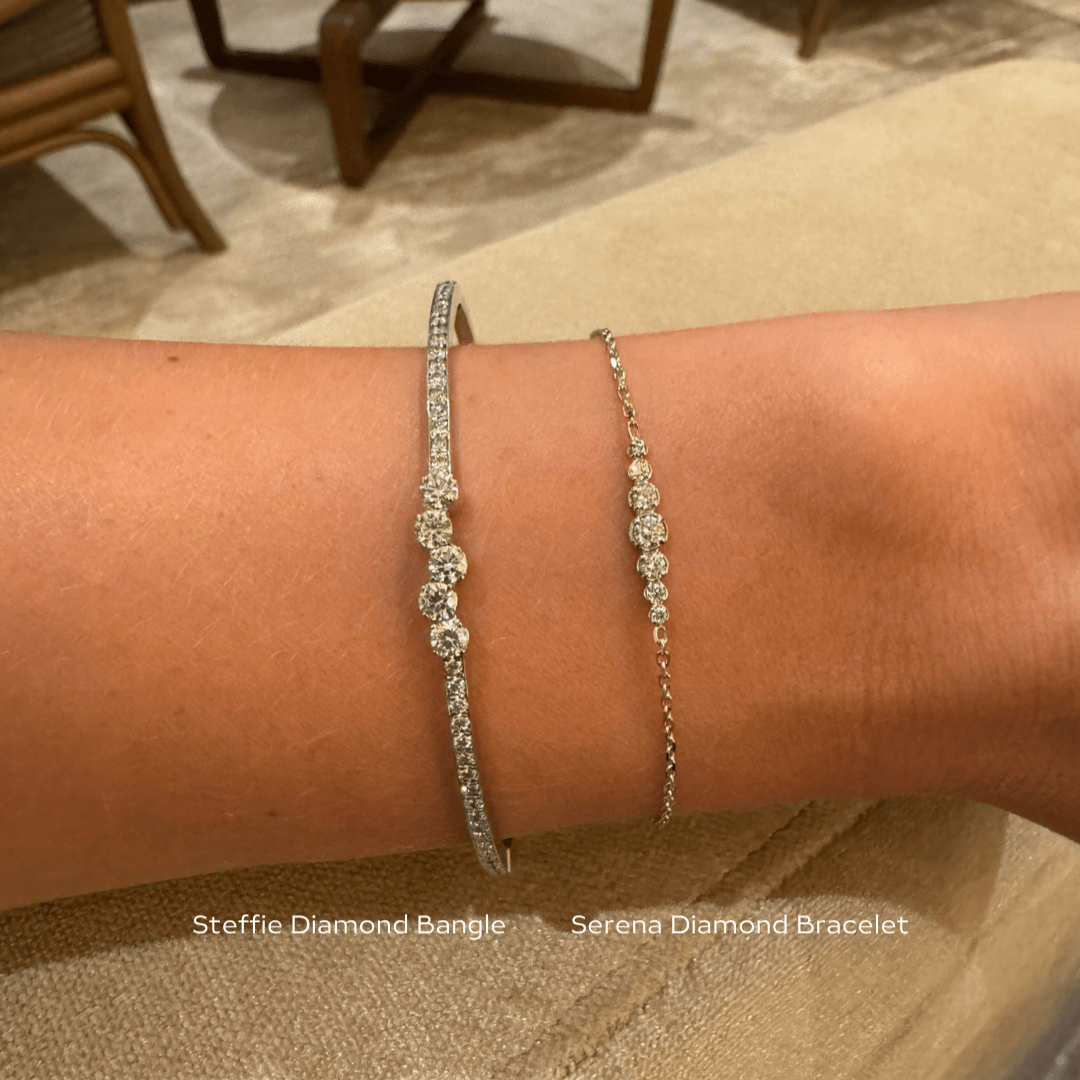 Steffie Diamond Bangle - Bracelets | Moarén