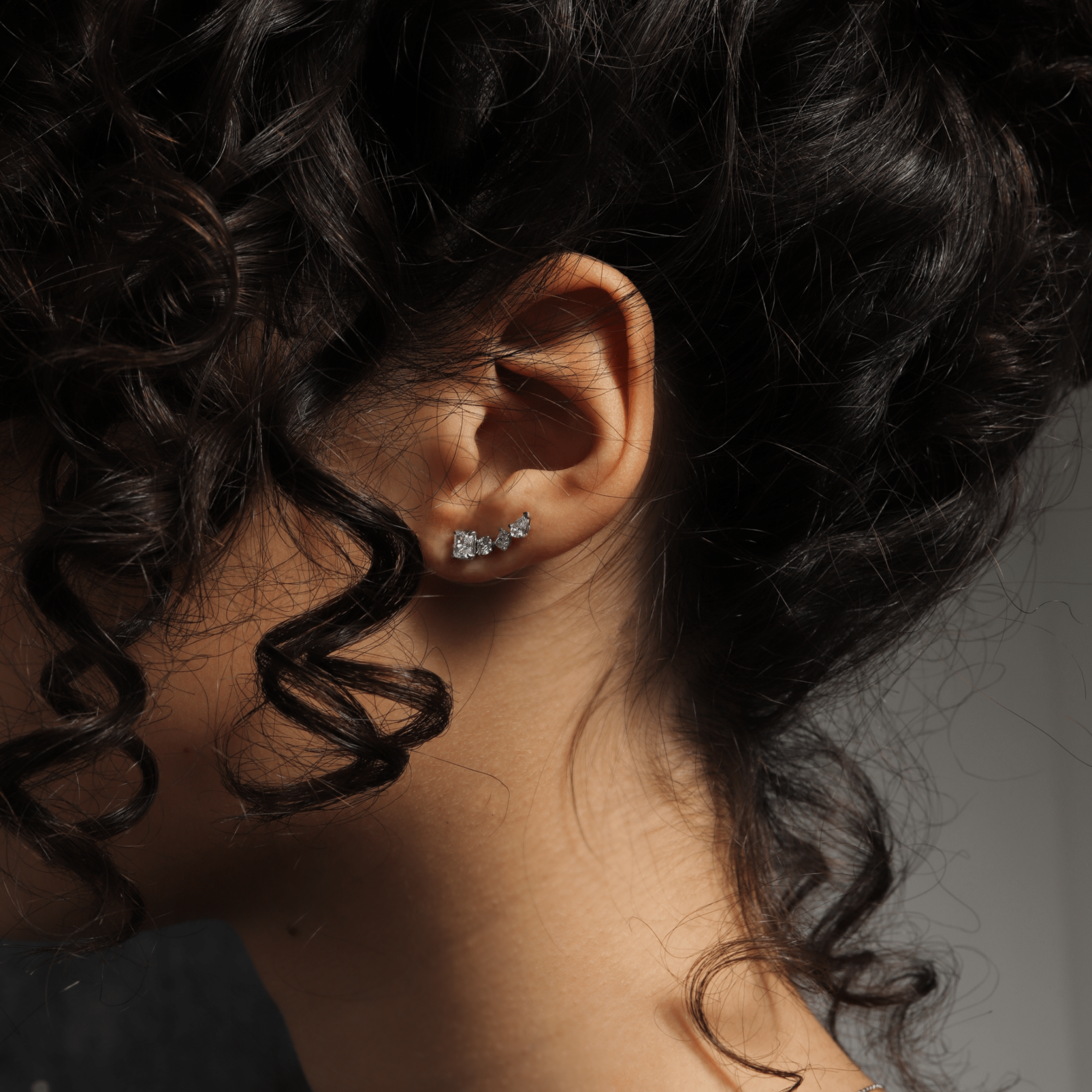 The Clustered Diamond Extension - Earrings | Moarén