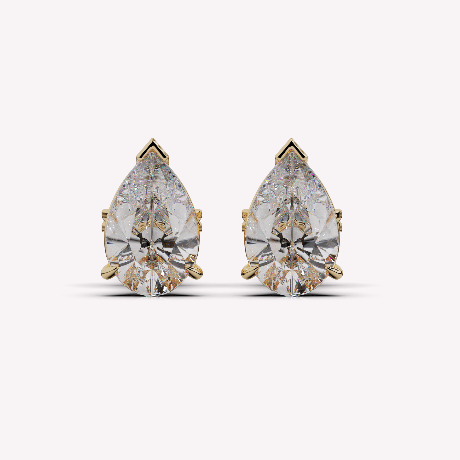 The Pear Diamond Stud - Earrings | Moarén
