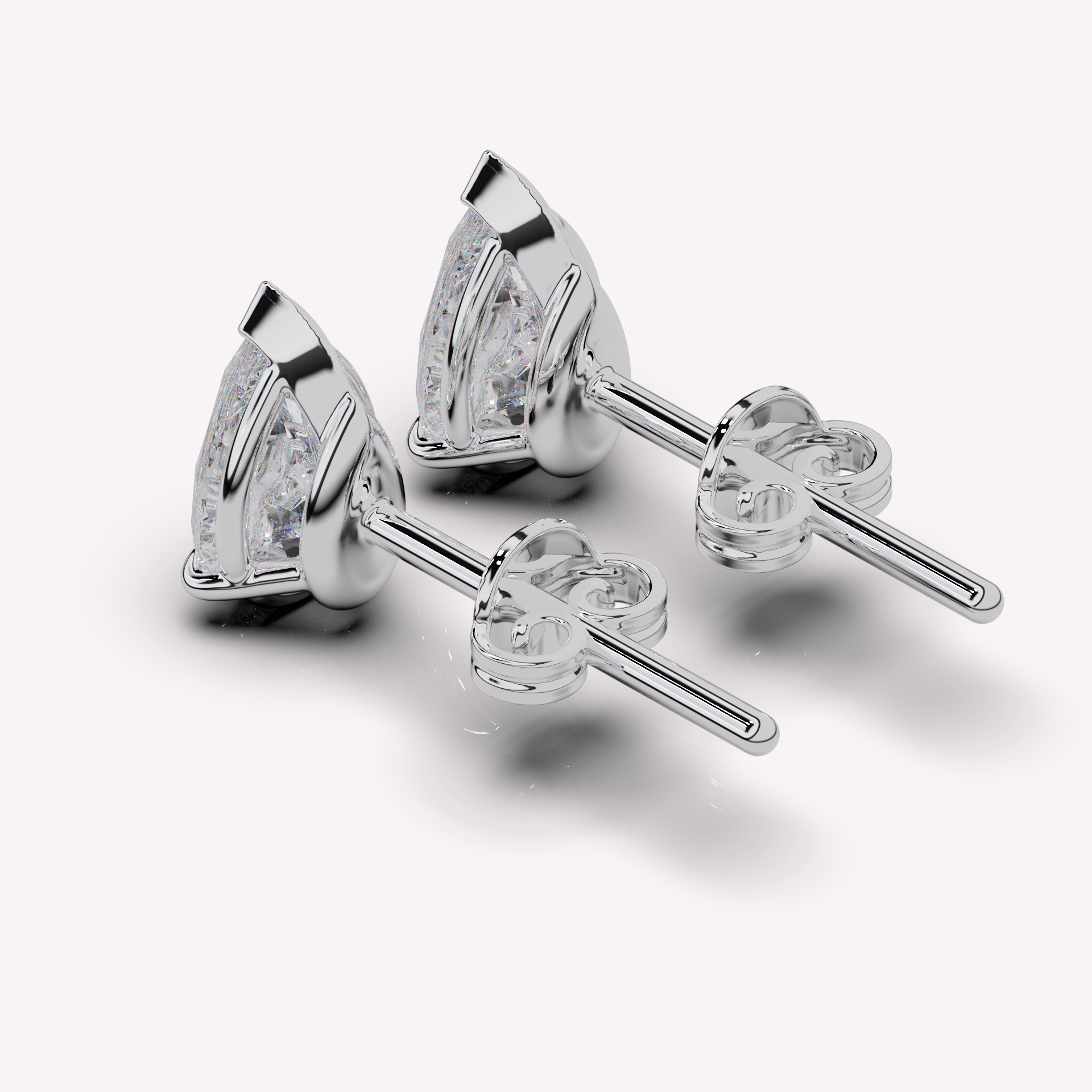 The Pear Diamond Stud - Earrings | Moarén