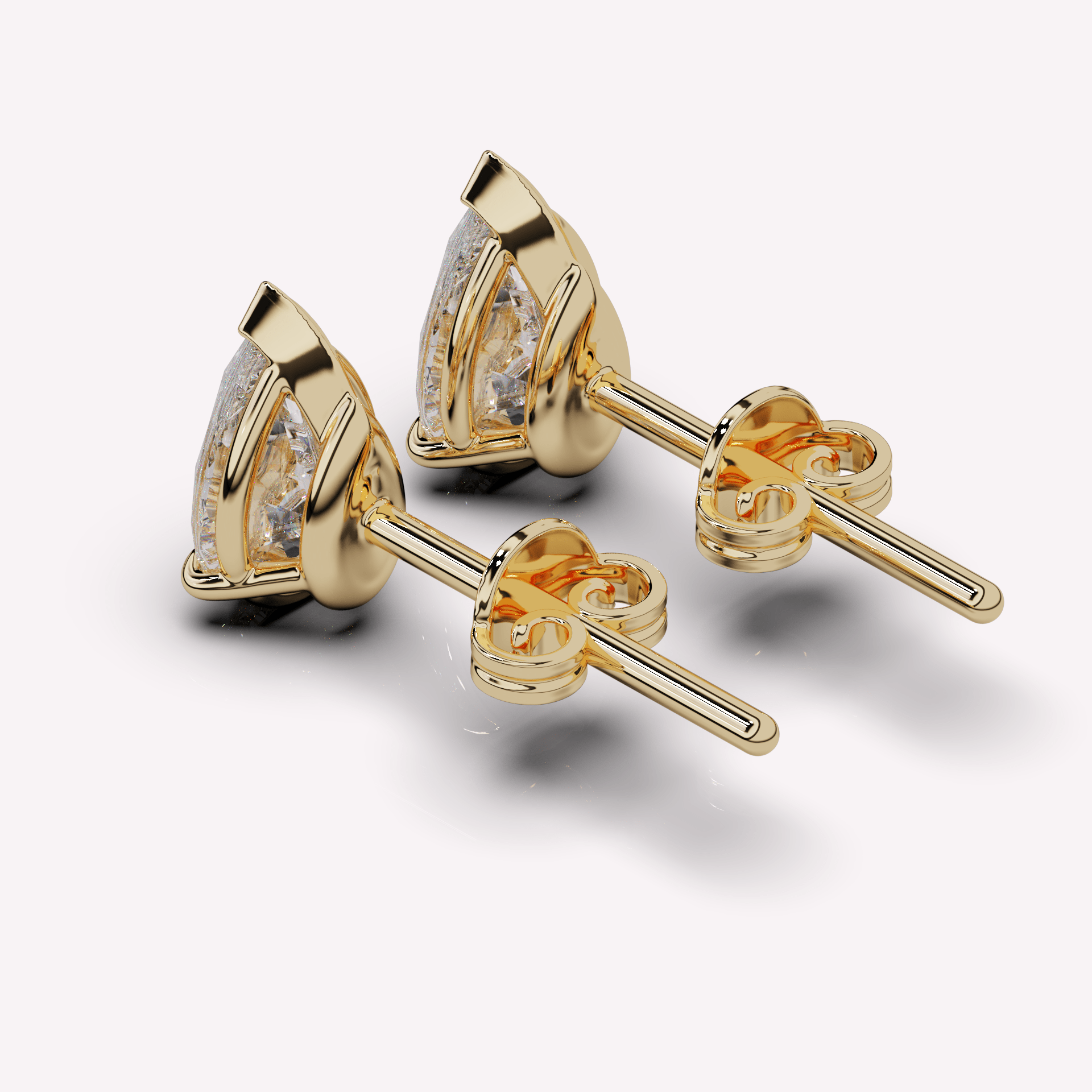 The Pear Diamond Stud - Earrings | Moarén