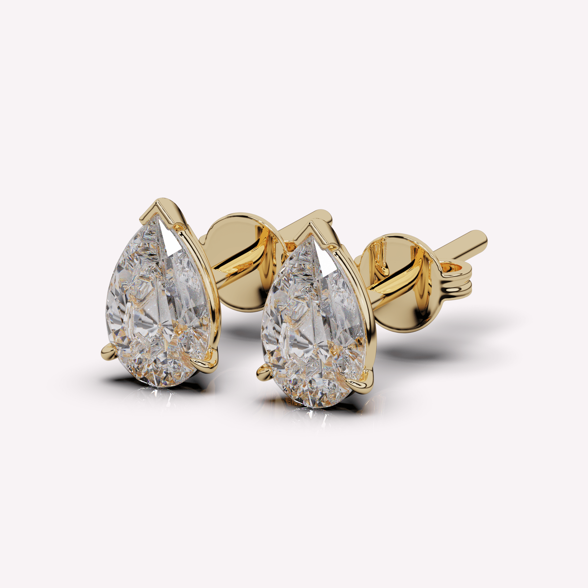 The Pear Diamond Stud - Earrings | Moarén