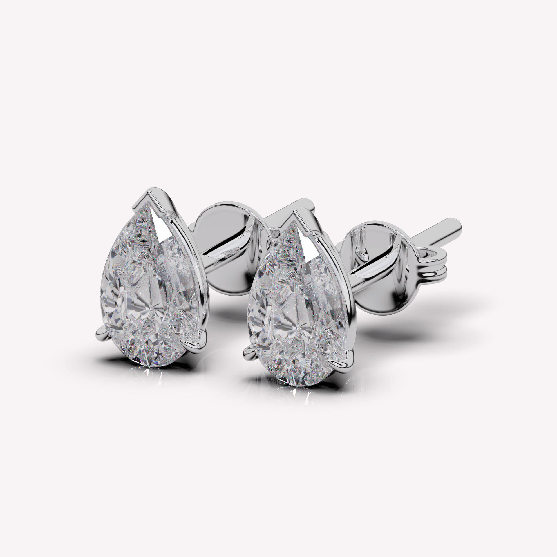 The Pear Diamond Stud - Earrings | Moarén