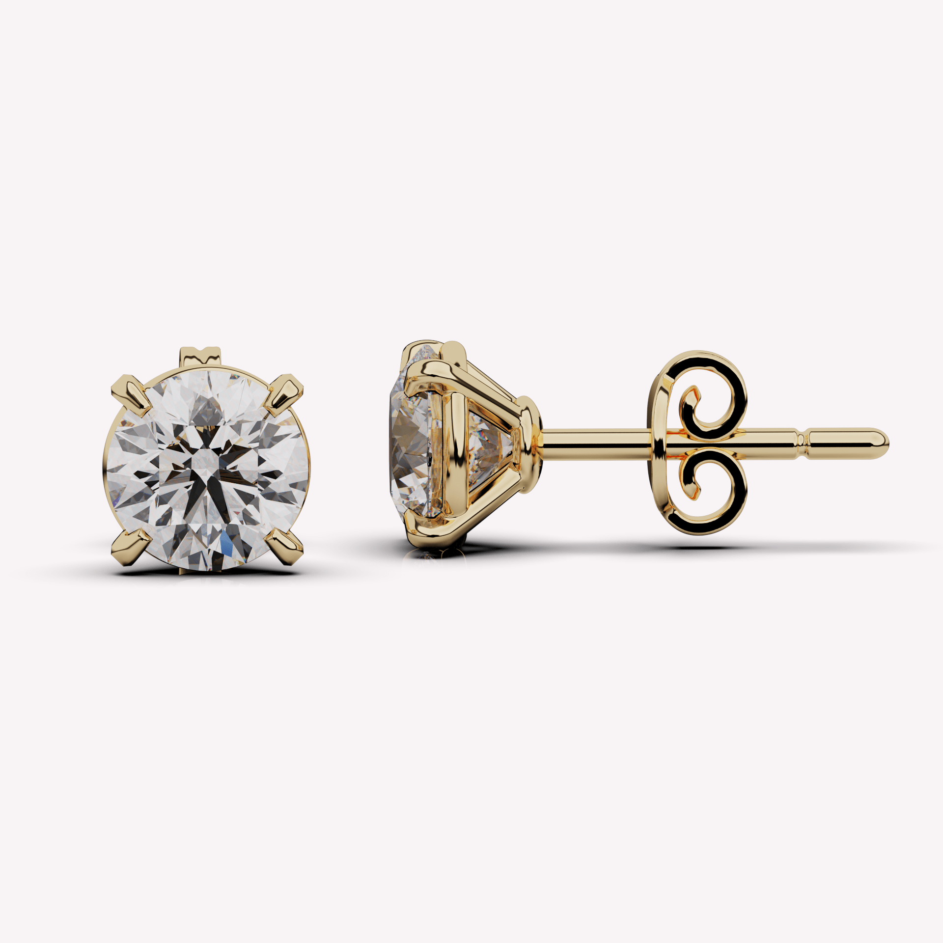 The Round Diamond Studs - Diamond Stud | Moarén