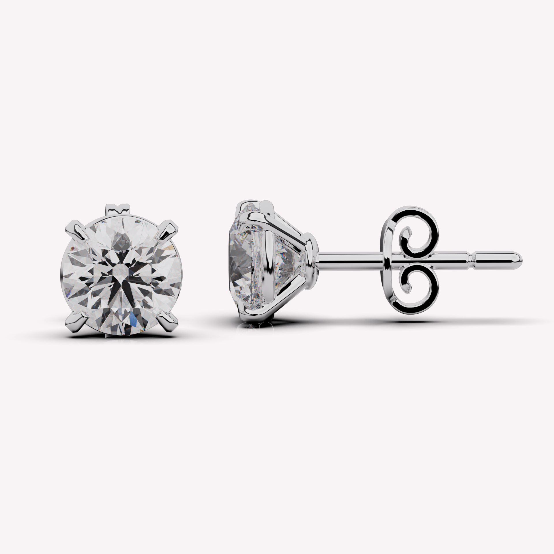 The Round Diamond Studs - Diamond Stud | Moarén