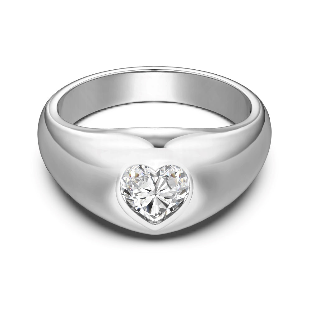 Verona Bold Heart Statement Ring - Rings | Moarén